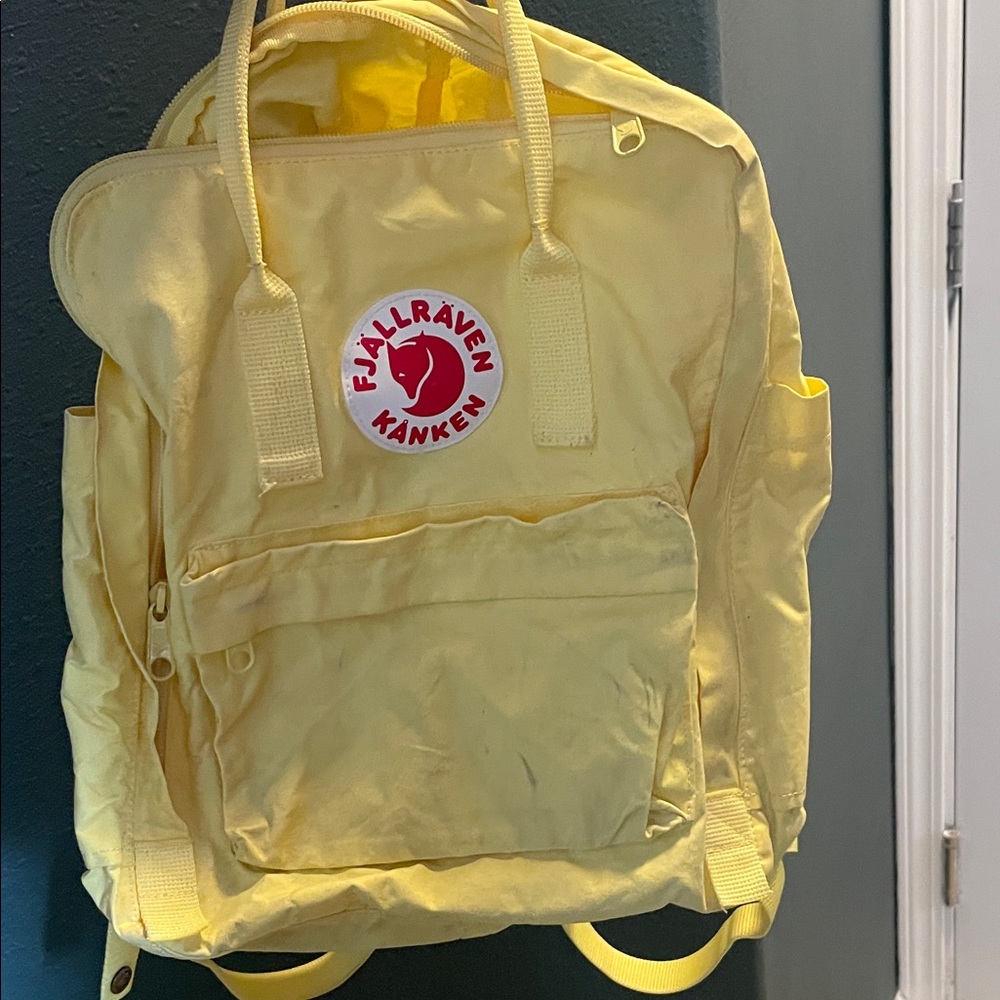 Fjallraven Kanken Yellow Backpack - Picture 2 of 5